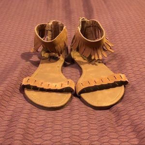 Fringe sandals